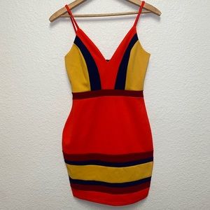 Sexy Red Cocktail Bodycon Dress